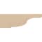 Ekena Millwork 5"W x 30"D x 10"H Thin Van Buren Rough Cedar Woodgrain TimberThane Corbel, Primed Tan CORUR05X30X10VANRCPR - alternate 2